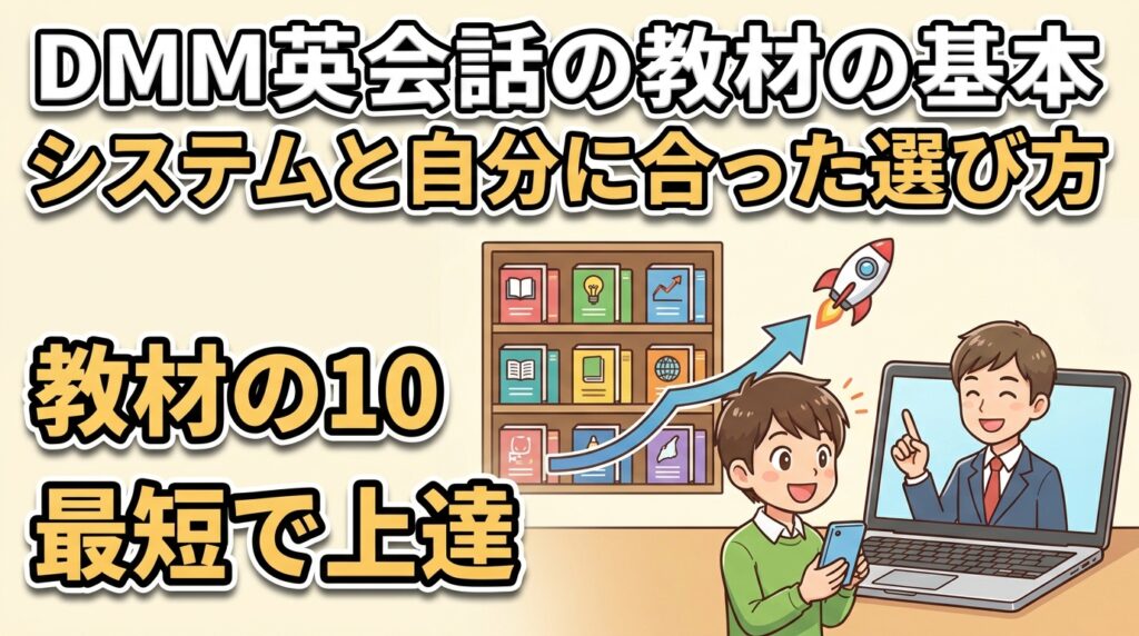 DMM英会話の教材の基本システムと自分に合った選び方