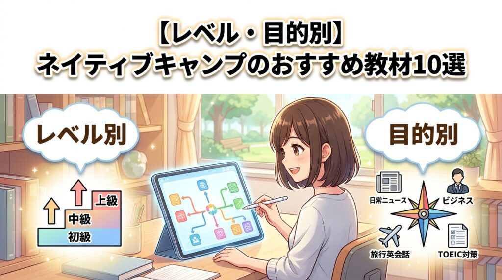 【レベル・目的別】ネイティブキャンプ教材のおすすめ10選