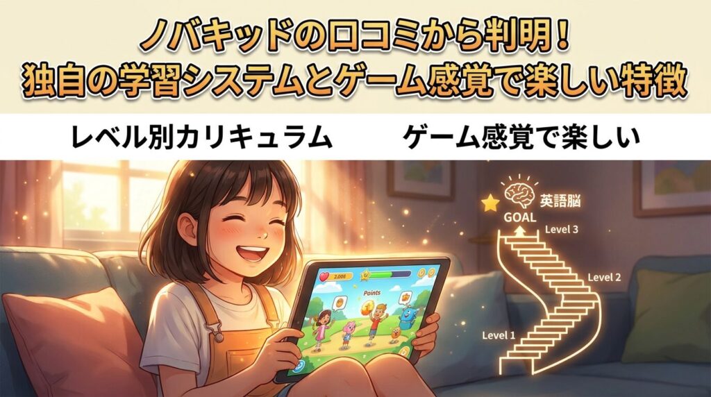 novakidの口コミから判明!ゲーム感覚で学べる独自の学習システムと特徴