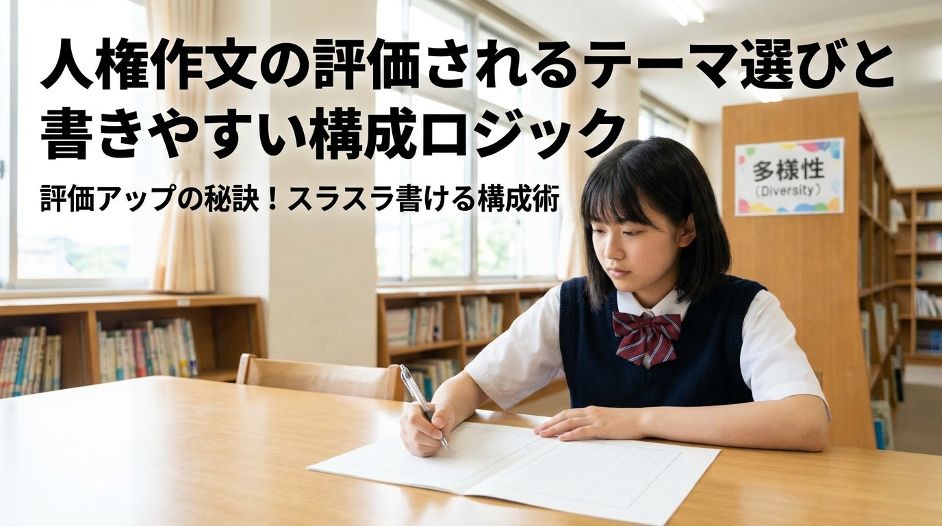 人権作文の評価されるテーマ選びと書きやすい構成ロジック