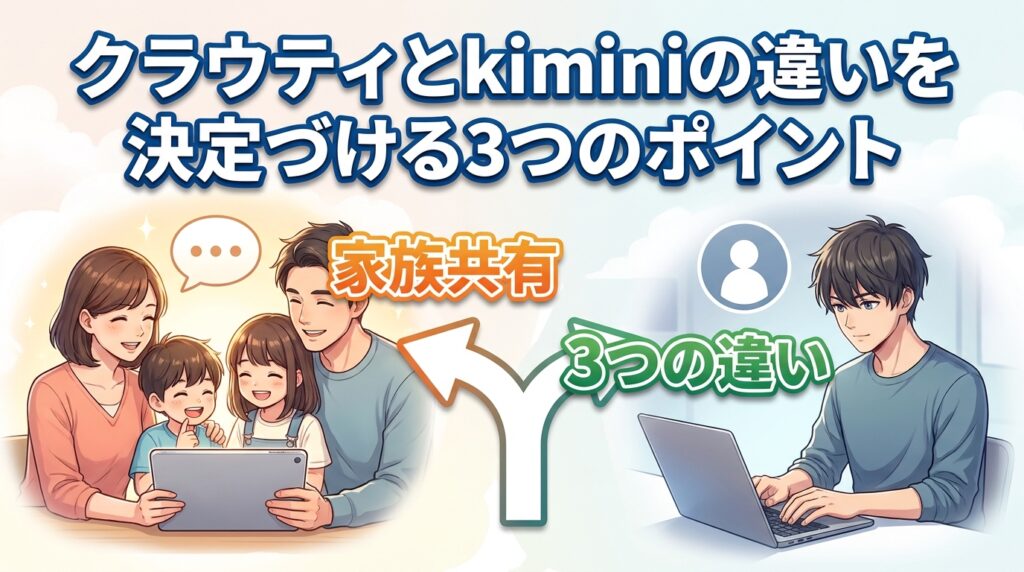 クラウティとkiminiの違いを決定づける3つのポイント