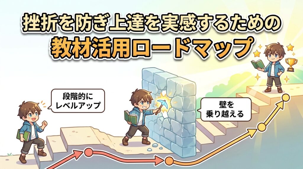 挫折を防ぎ上達を実感するための教材活用ロードマップ
