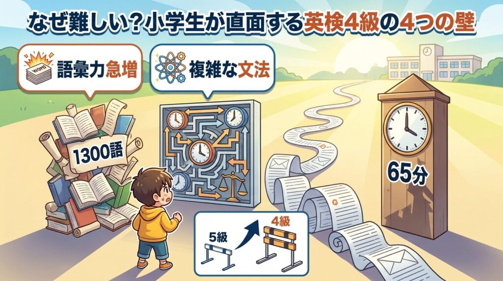 なぜ難しい?小学生が英検4級でぶつかる4つの壁