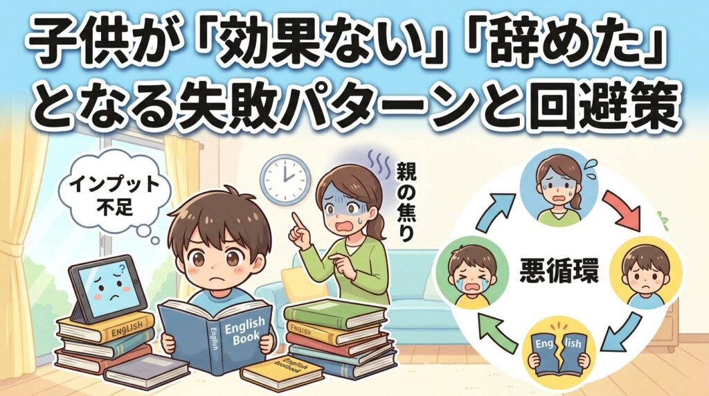 「効果なし」「やめた」と感じる子供の失敗パターンと回避策