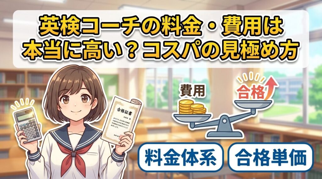 英検コーチの料金と費用は本当に高いのか?コスパ判断の決め方