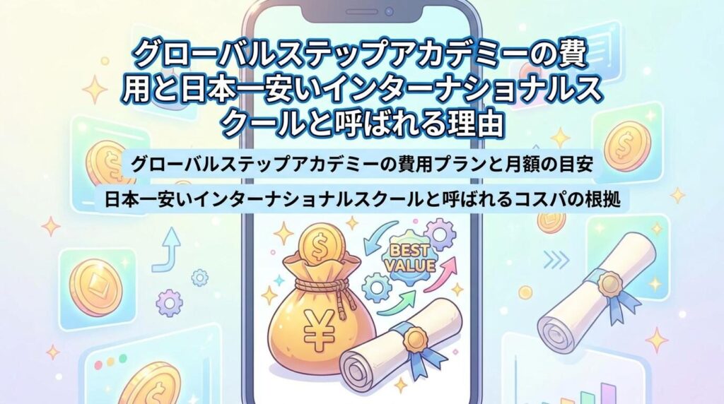 グローバルステップアカデミーの費用と日本一安いインターナショナルスクールと呼ばれる理由