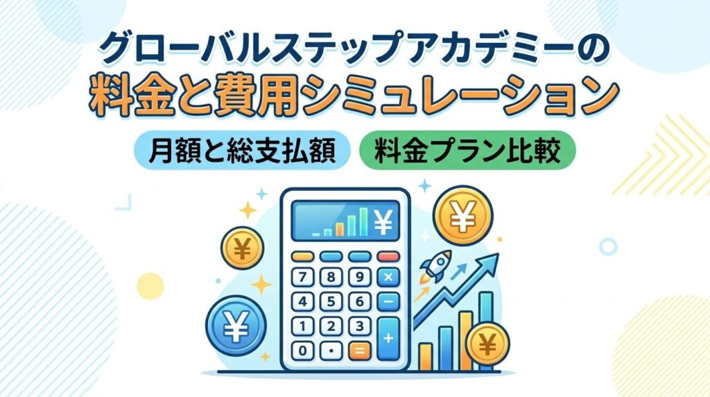 グローバルステップアカデミーの料金と費用シミュレーション