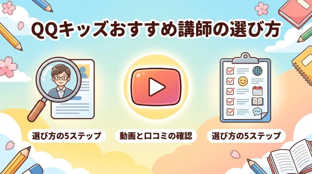 QQキッズおすすめ講師の選び方は失敗しない5ステップで決まる