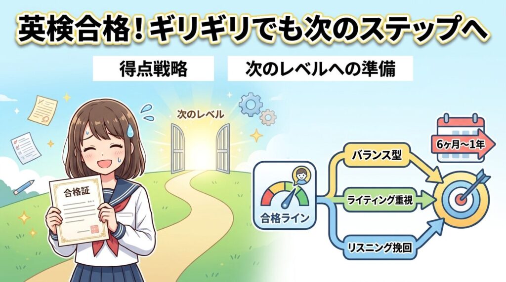 まとめ:英検のギリギリ合格は何割かを押さえ次の一歩へ