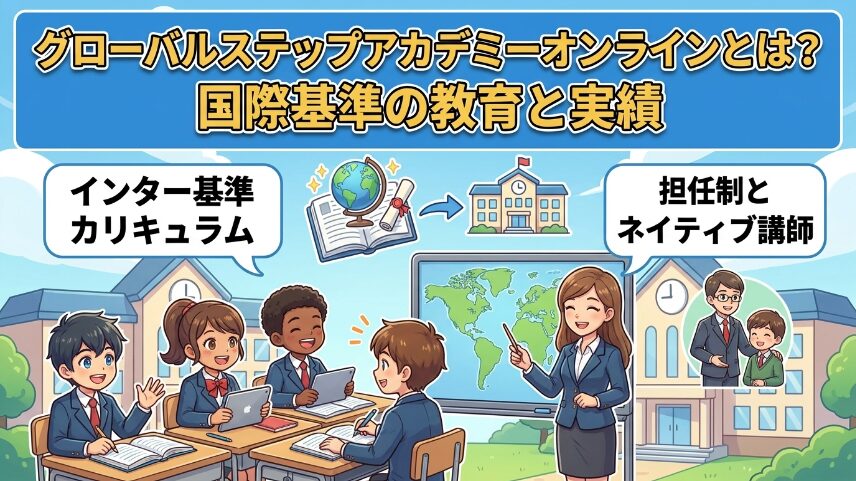 グローバルステップアカデミーオンラインとは?インターナショナル基準の特徴と実績