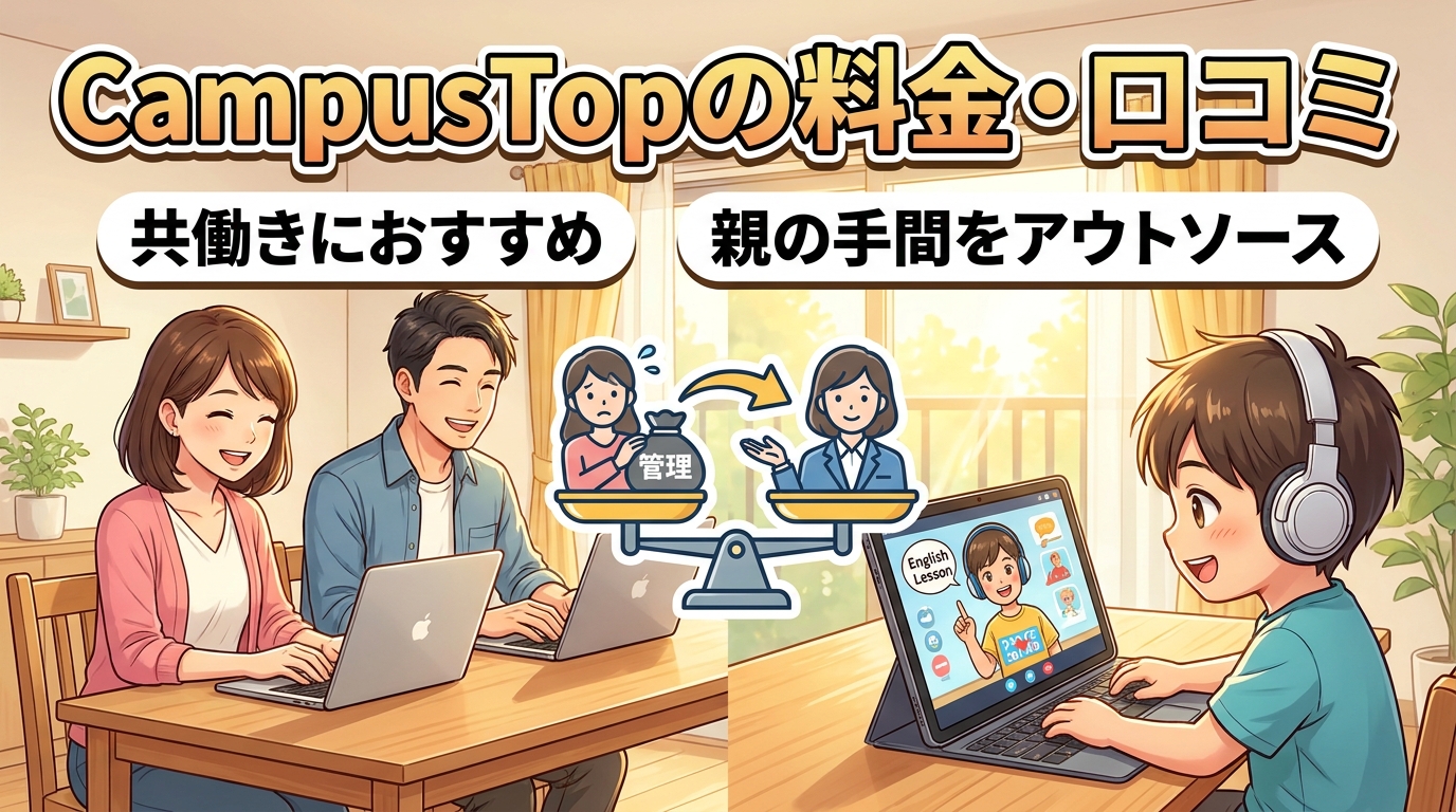 CampusTopの料金と口コミを共働き家庭目線で本音レビュー
