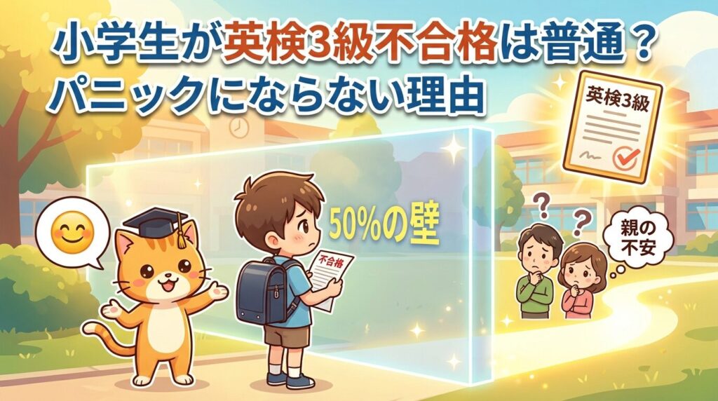小学生が英検3級に受からないのは普通？落ちても焦らなくていい理由