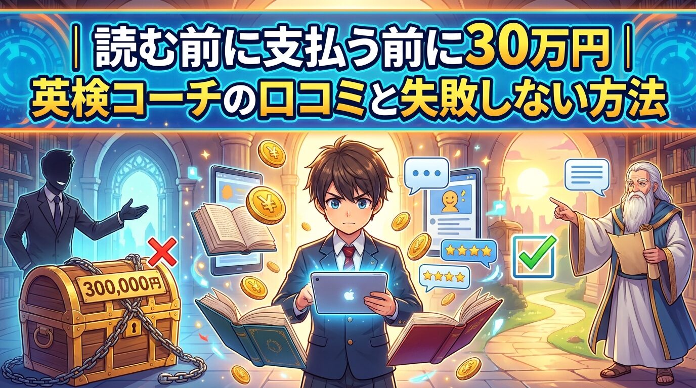 30万円払う前に読む｜英検コーチの口コミと失敗回避策