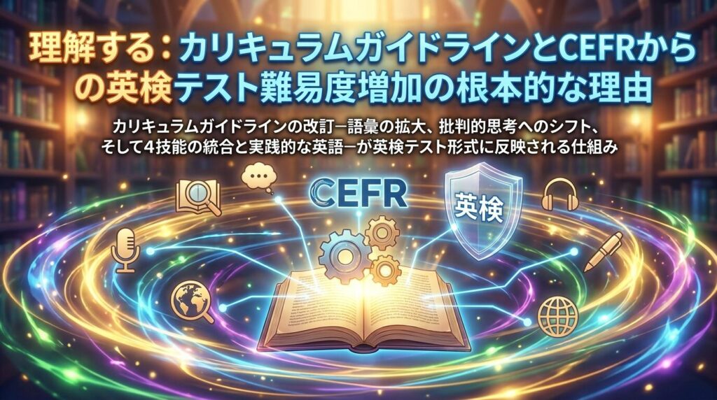 英検の難易度が上がった根本の理由を学習指導要領とCEFRから読み解く