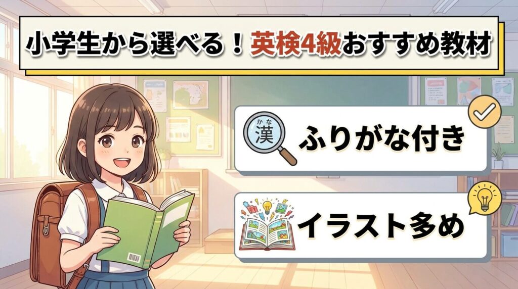 小学生向け英検4級テキストのおすすめと選び方