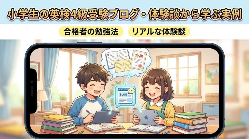英検4級に挑む小学生のブログ・体験談から学ぶリアルな実例