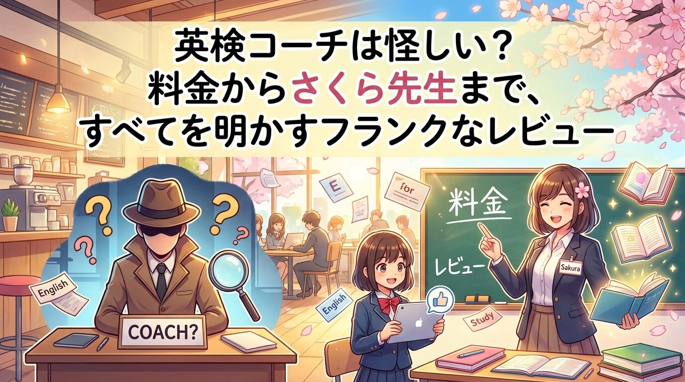 英検コーチは怪しい？料金・さくら先生まで全部見せる本音レビュー