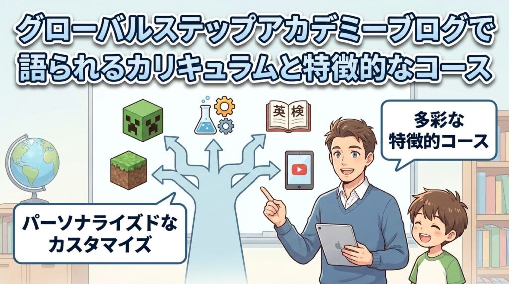 グローバルステップアカデミーのブログで語られるカリキュラムと特徴的なコース