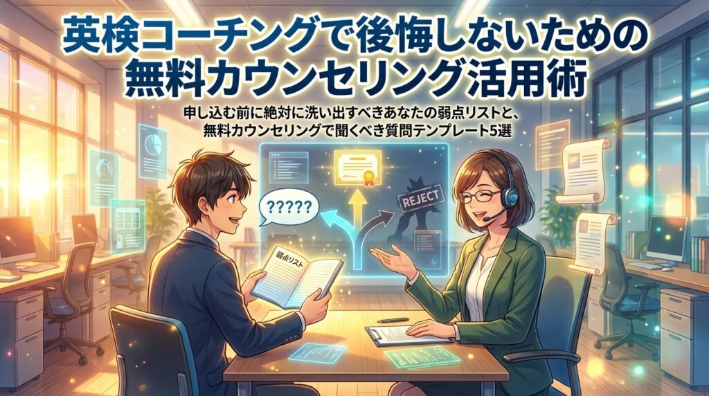 英検コーチで後悔しないための無料カウンセリング活用術