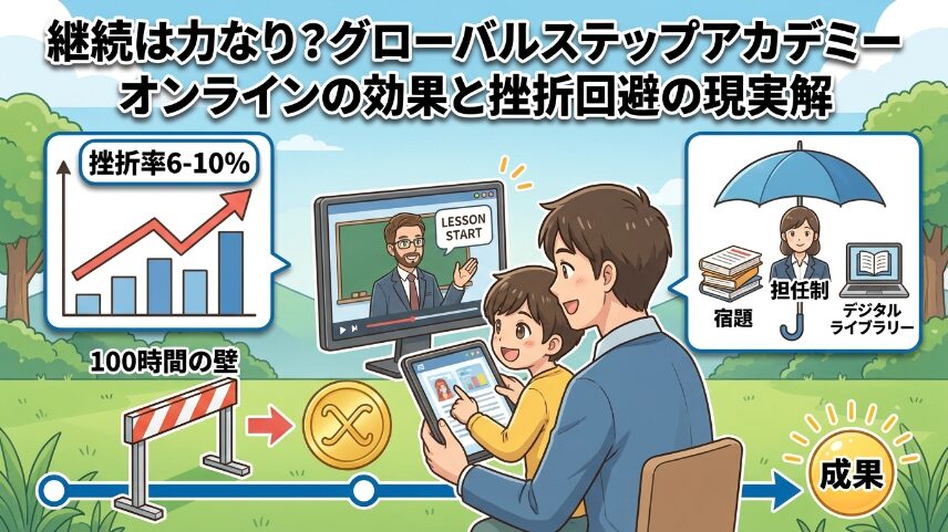 グローバルステップアカデミーのオンライン講座を続ければ効果が出るのか?挫折回避の現実解