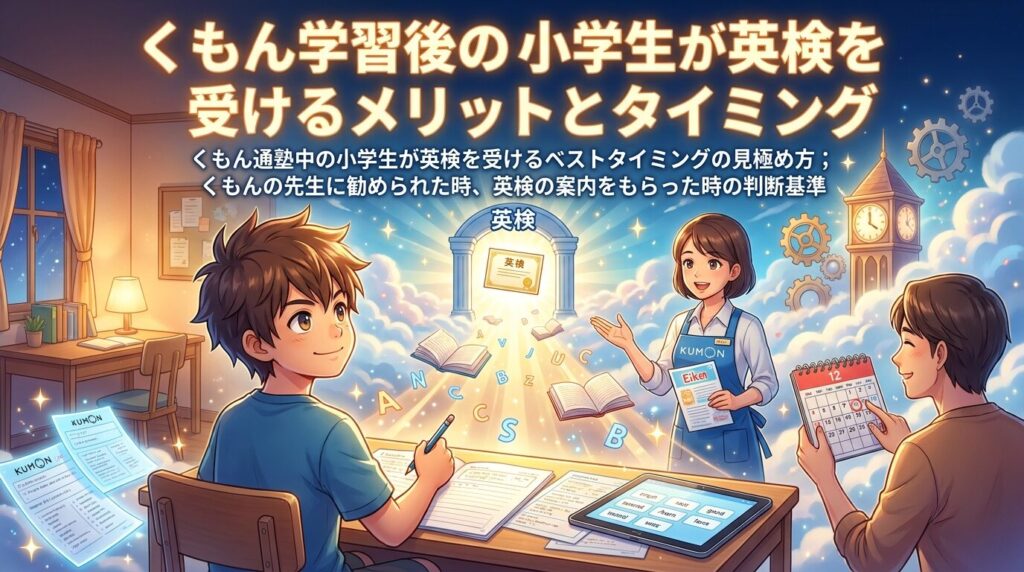 小学生で英検に公文から挑戦するメリットと受験タイミング