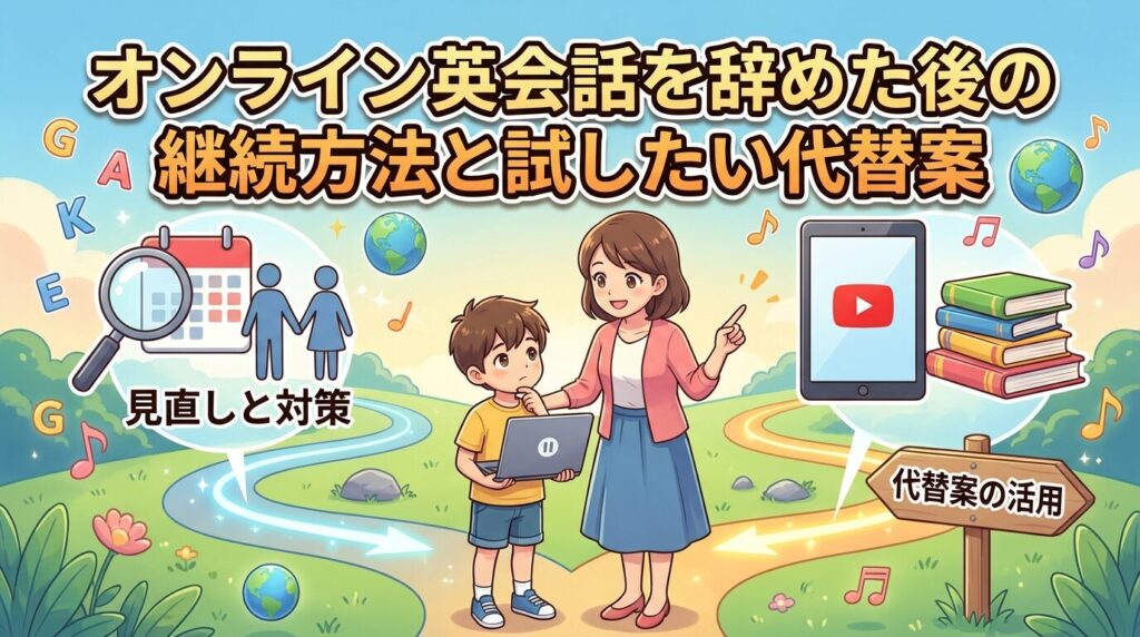 子供がオンライン英会話をやめた後に試したい続け方と乗り換え先