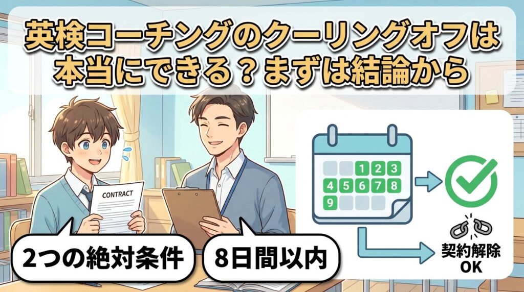 英検コーチのクーリングオフは本当にできる？まずは結論から