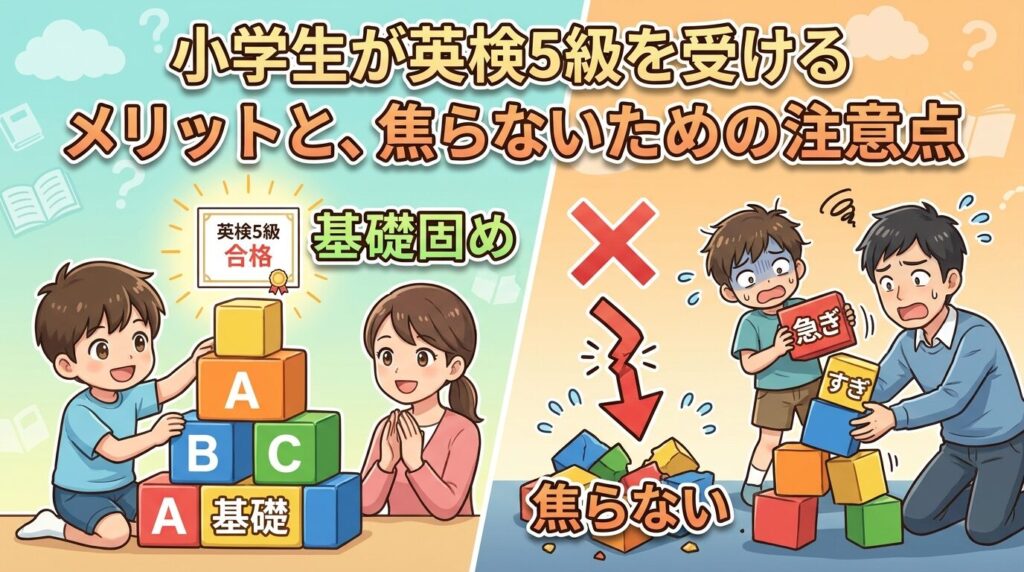 小学生が英検5級を受けるメリットと焦らないための注意点