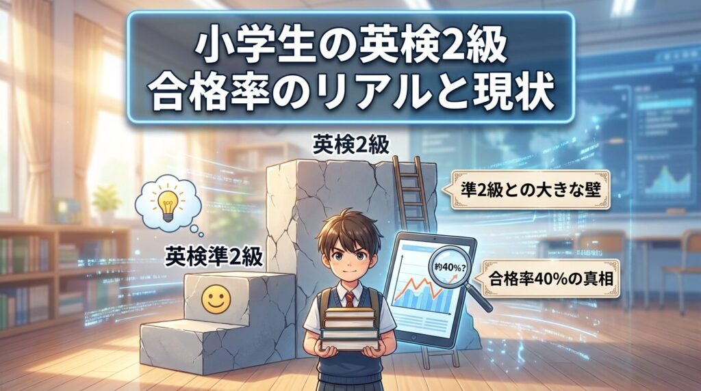 数字で見る小学生の英検2級のリアルな難易度と現状