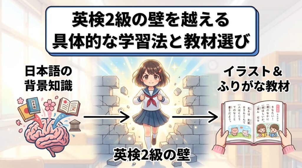 「英検2級の壁」を乗り越えるための具体的な勉強法とテキスト選び