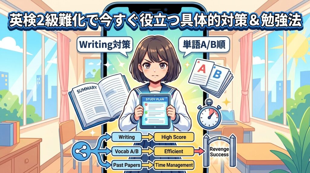 英検2級が難しくなった今こそ効く具体的な対策と勉強法