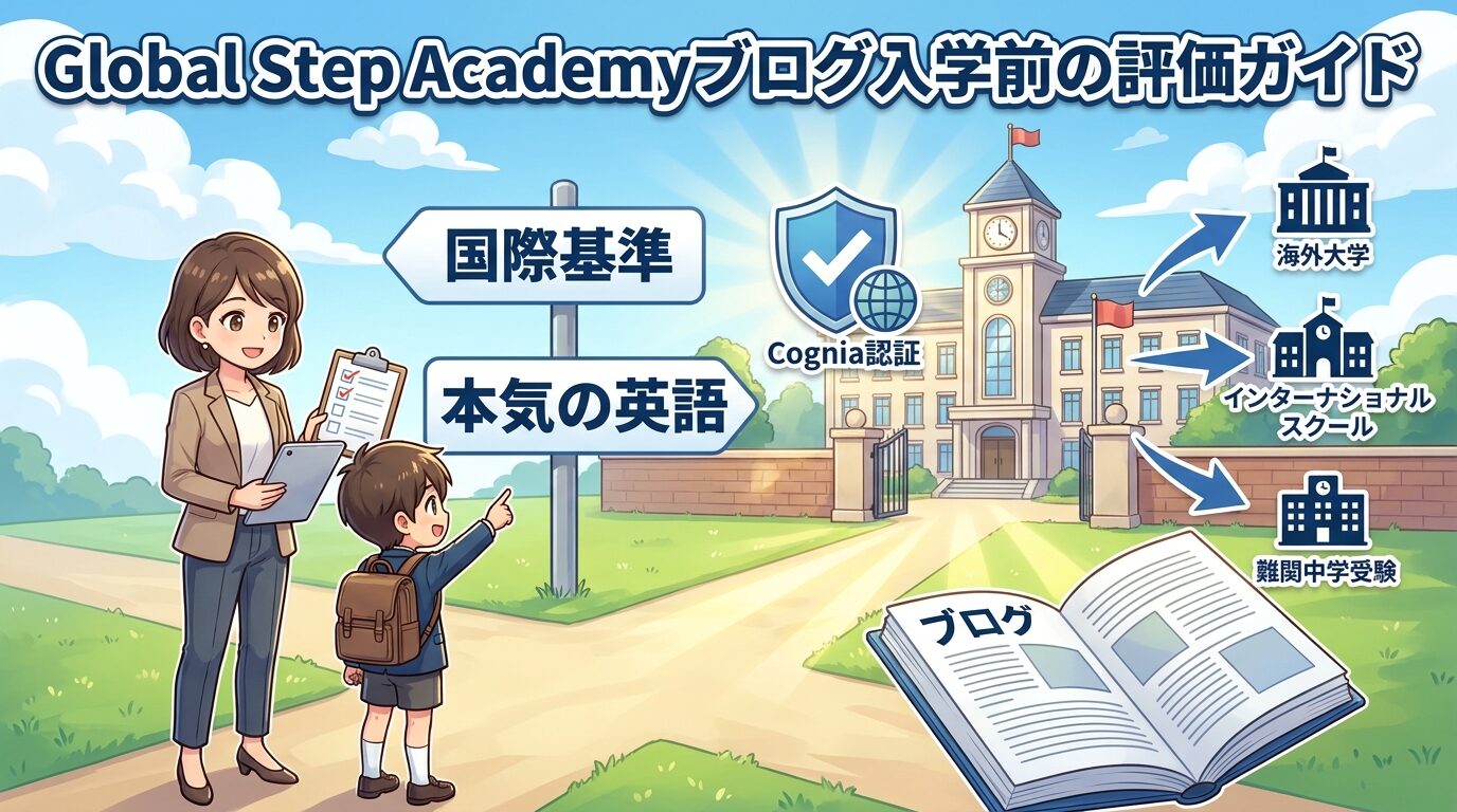 グローバルステップアカデミーのブログで入会前に検証する判定ガイド