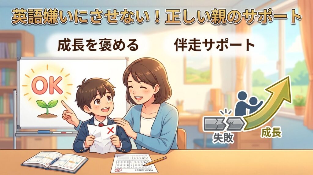 落ちても英語嫌いにさせない！保護者の正しいサポート法