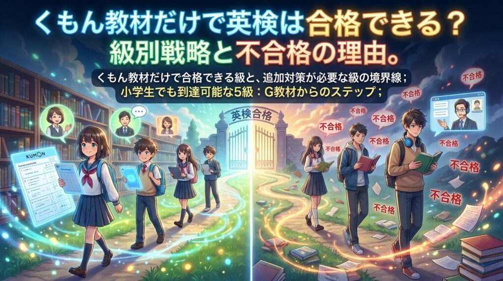 英検と公文の教材で合格できる?級別の対策と「受からない」原因