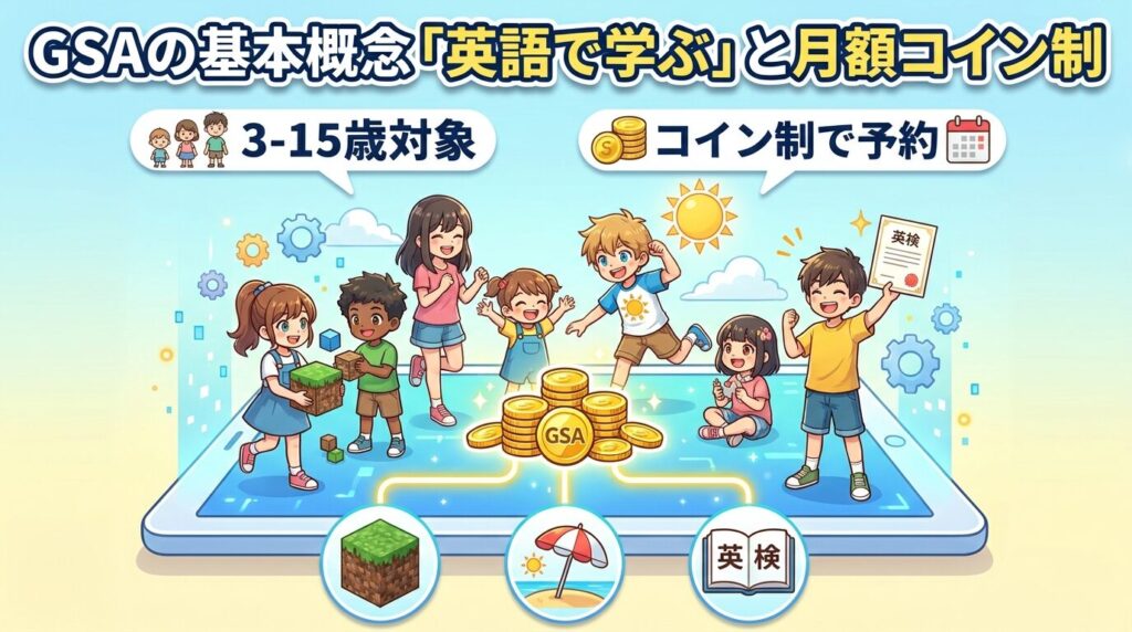 グローバルステップアカデミーのマイクラ・サマースクール・英検とは?まず全体像
