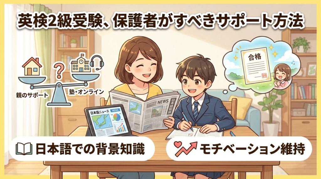 小学生の英検2級を親はどう伴走するかサポートの正解