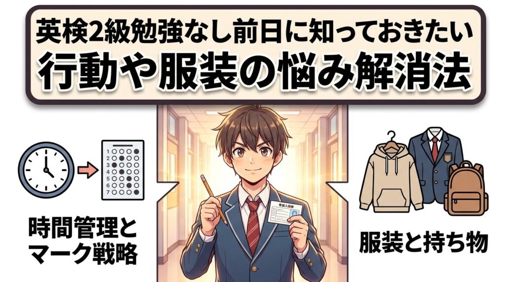 英検2級ノー勉前日に知っておく当日の動きと服装の不安解消