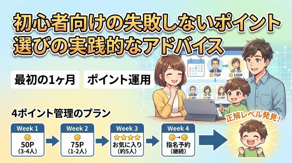 初心者向けポイント選びの実践アドバイスで失敗を回避