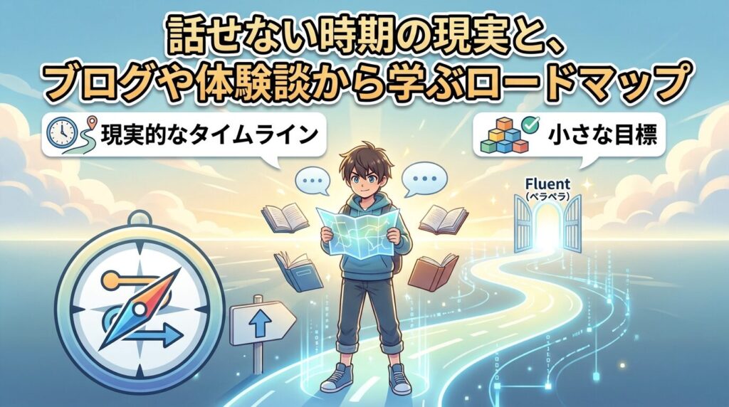全く話せない期間の現実とブログ・体験談から学ぶロードマップ