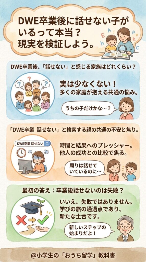 DWE卒業しても話せないのは本当に起こるのか実態を確認する