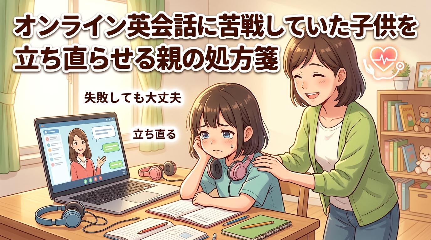 オンライン英会話でボロボロな子が立て直せた親の処方箋