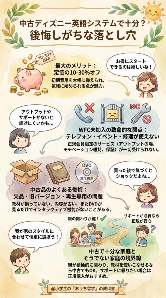 ディズニー英語システムは中古で十分なのか後悔しやすい落とし穴