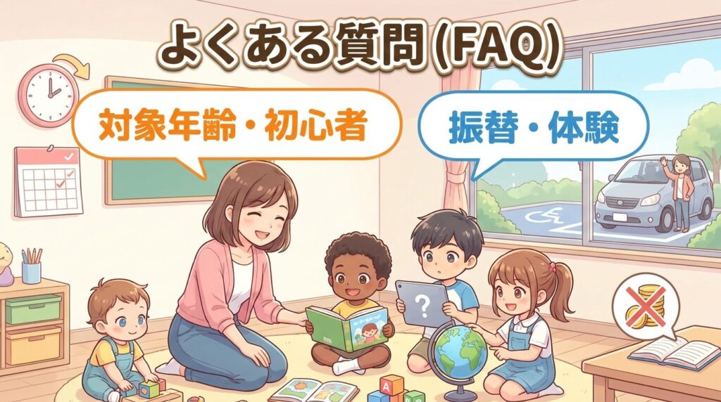 子ども英語ルームかのんのよくある質問(FAQ)
