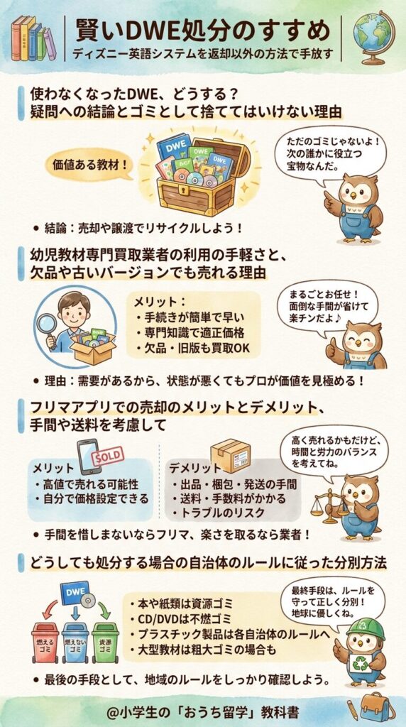 使わなくなったDWEを賢く手放す|ディズニー英語システムの返品以外の処分方法