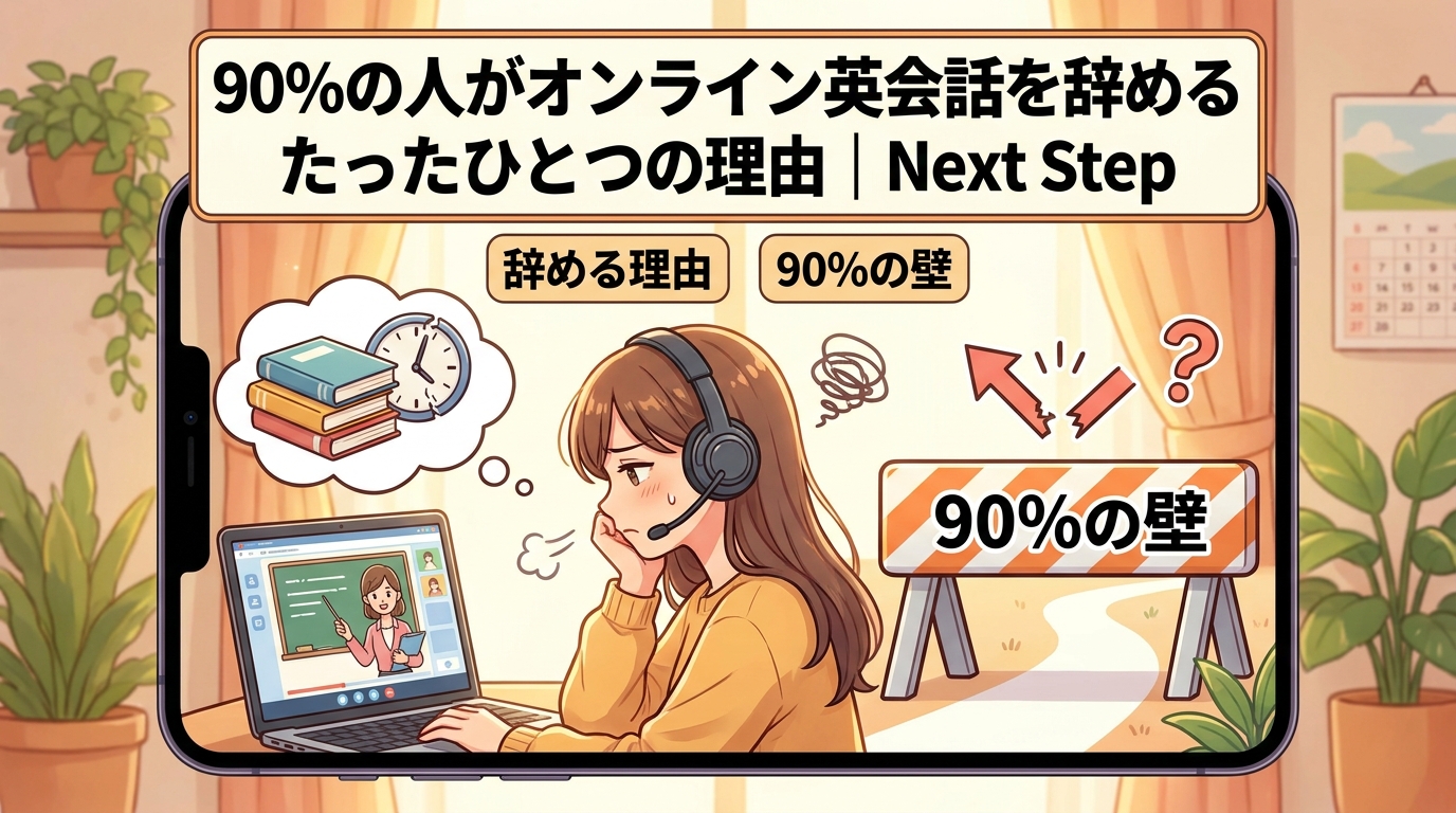 オンライン英会話をやめた理由は9割が同じ｜後悔しない次の一手