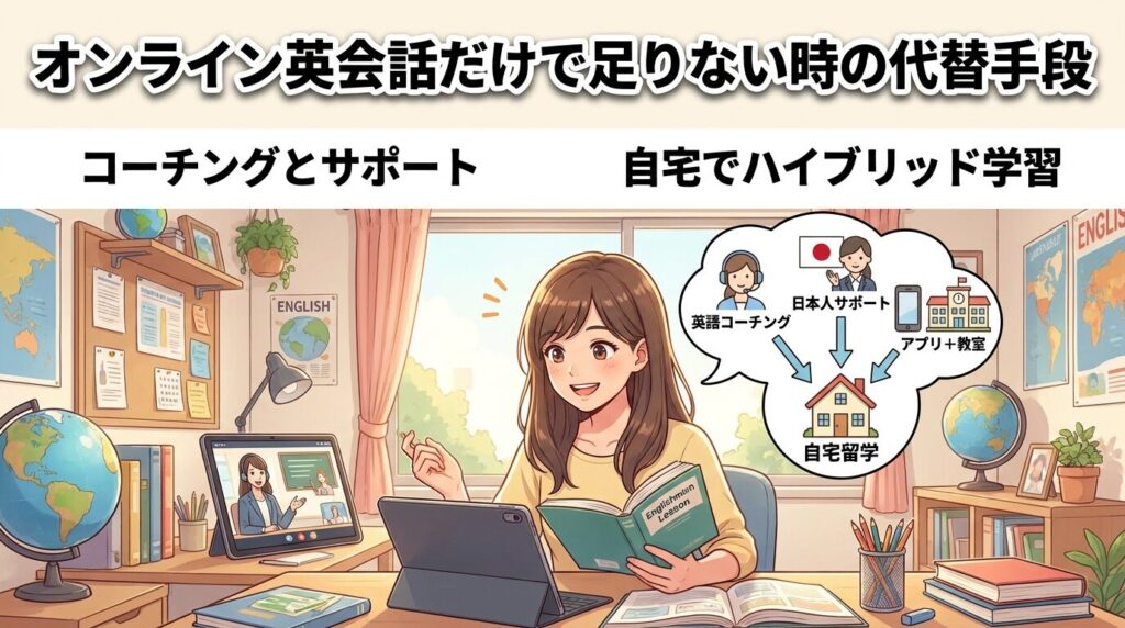 オンライン英会話だけで足りないときの代替案｜おすすめしない理由と乗り換え先