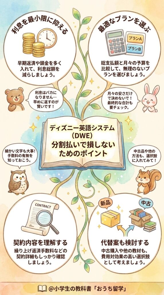まとめ:ディズニー英語システムの分割払いで損をしないための要点