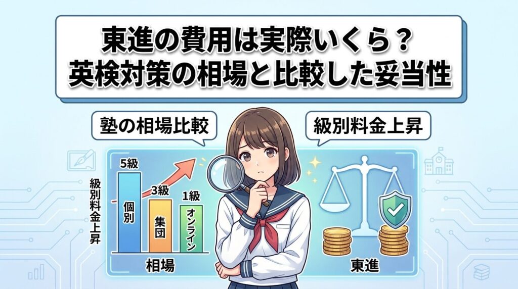 結局東進の料金はいくらくらいですか？相場と比べた英検対策の妥当性