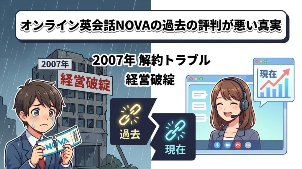 NOVAオンライン英会話の口コミで評判が悪いと言われる過去の真相