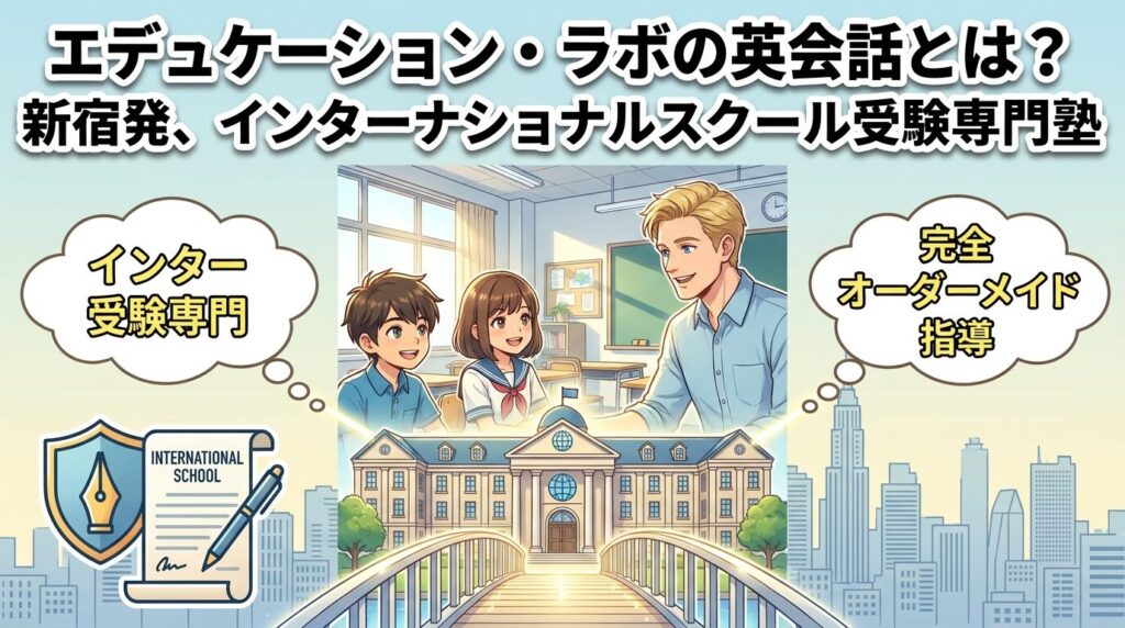 エデュケーションラボの英会話とは?新宿発のインター受験専門塾